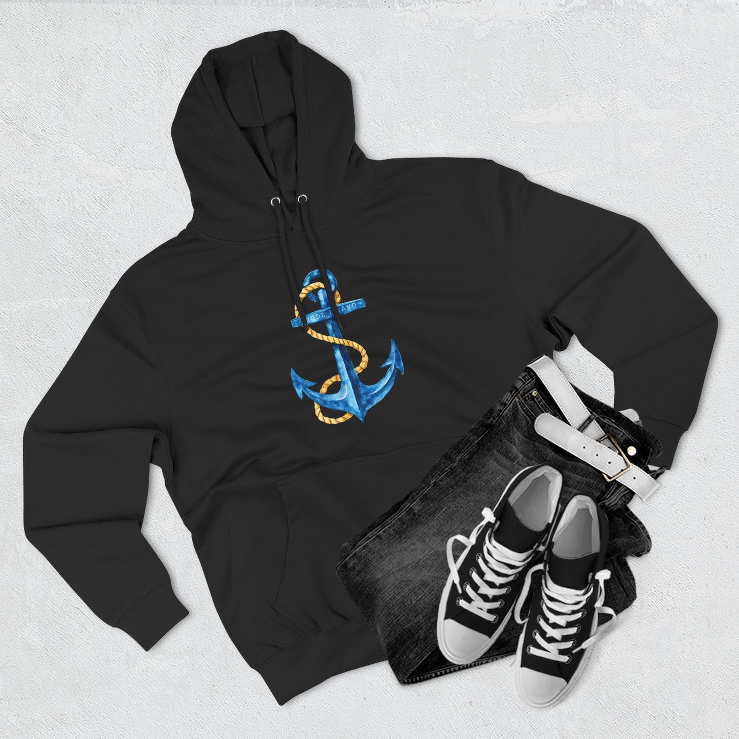 Anchored Rhode Island Hoodie